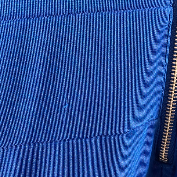 Honey and Rosie Royal Blue Bodycon Off the Shoulder Evening Gown - Medium - Picture 9 of 10